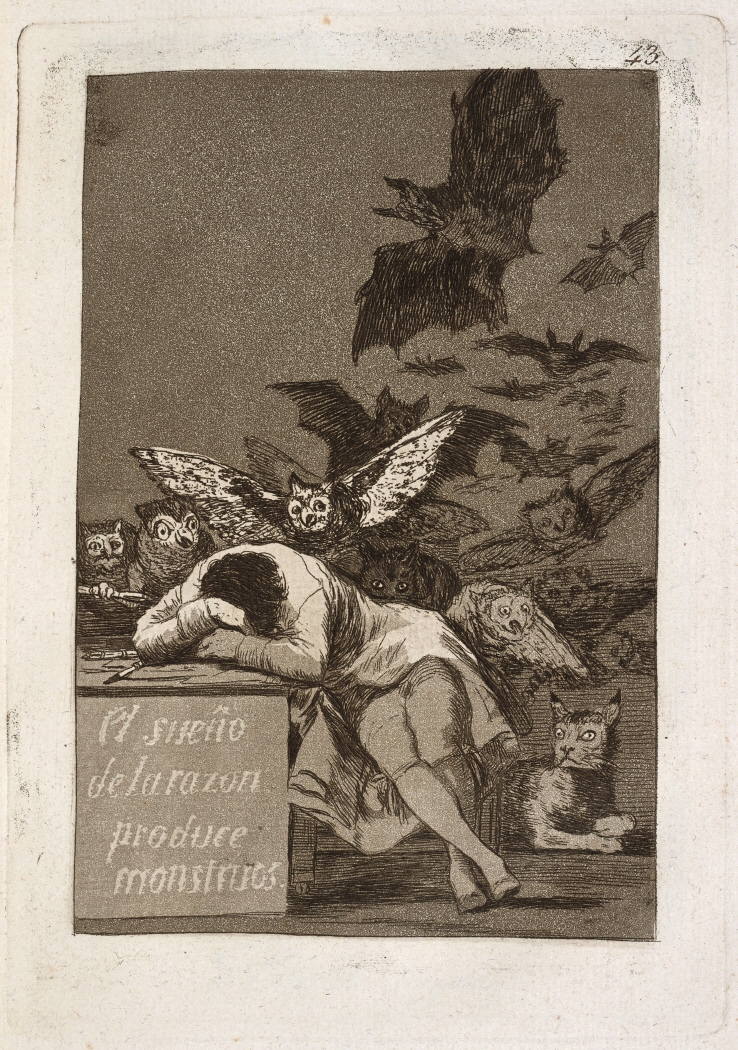 Caprichos. El sueño de la razon produce monstruos, 1799